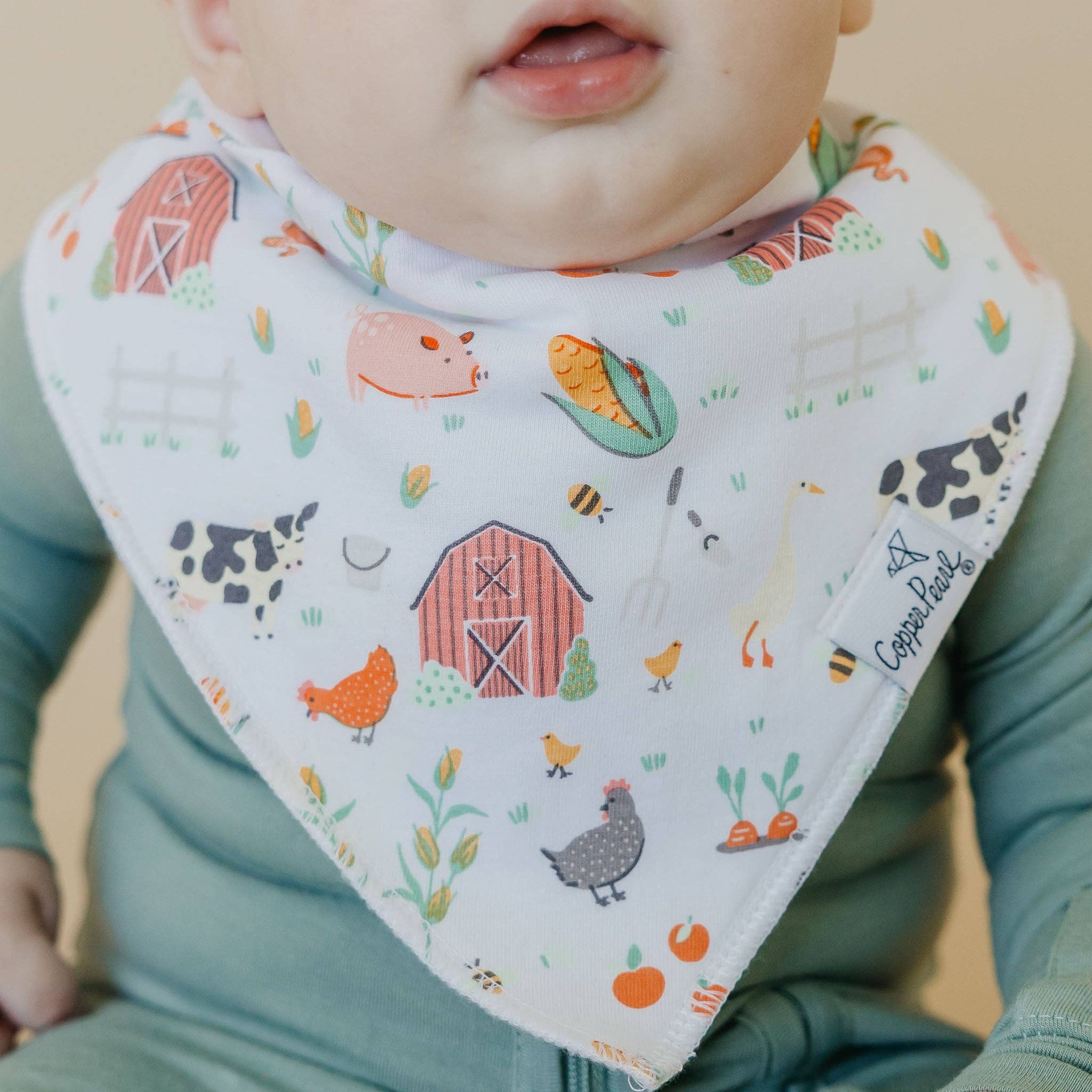 Copper Pearl Baby Bandana Bibs | Farmstead