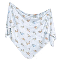 Knit Swaddle Blanket - Winnie the Pooh and Friends