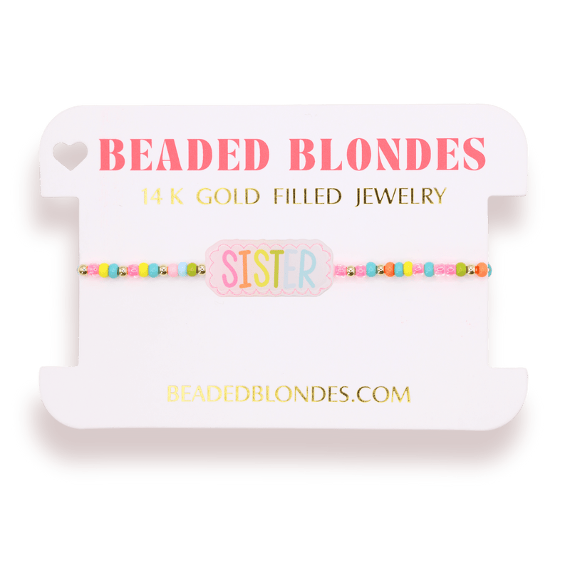 Sister Bracelet on Color - Baby Biz