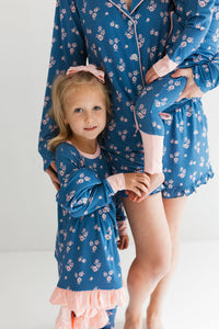 In My Jammers Madelyn Floral Zipper Romper