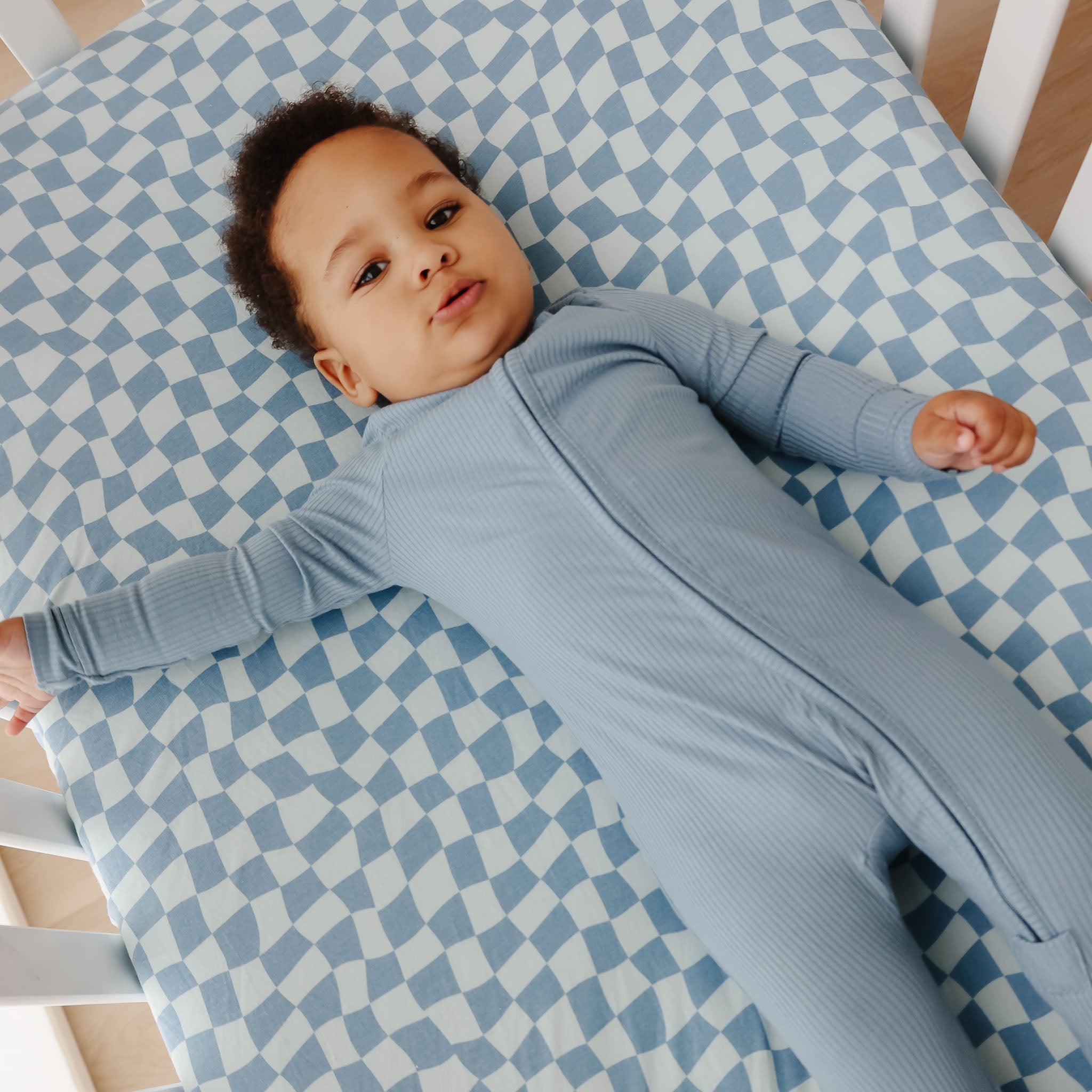Copper Pearl Premium Knit Fitted Crib Sheet | Miles