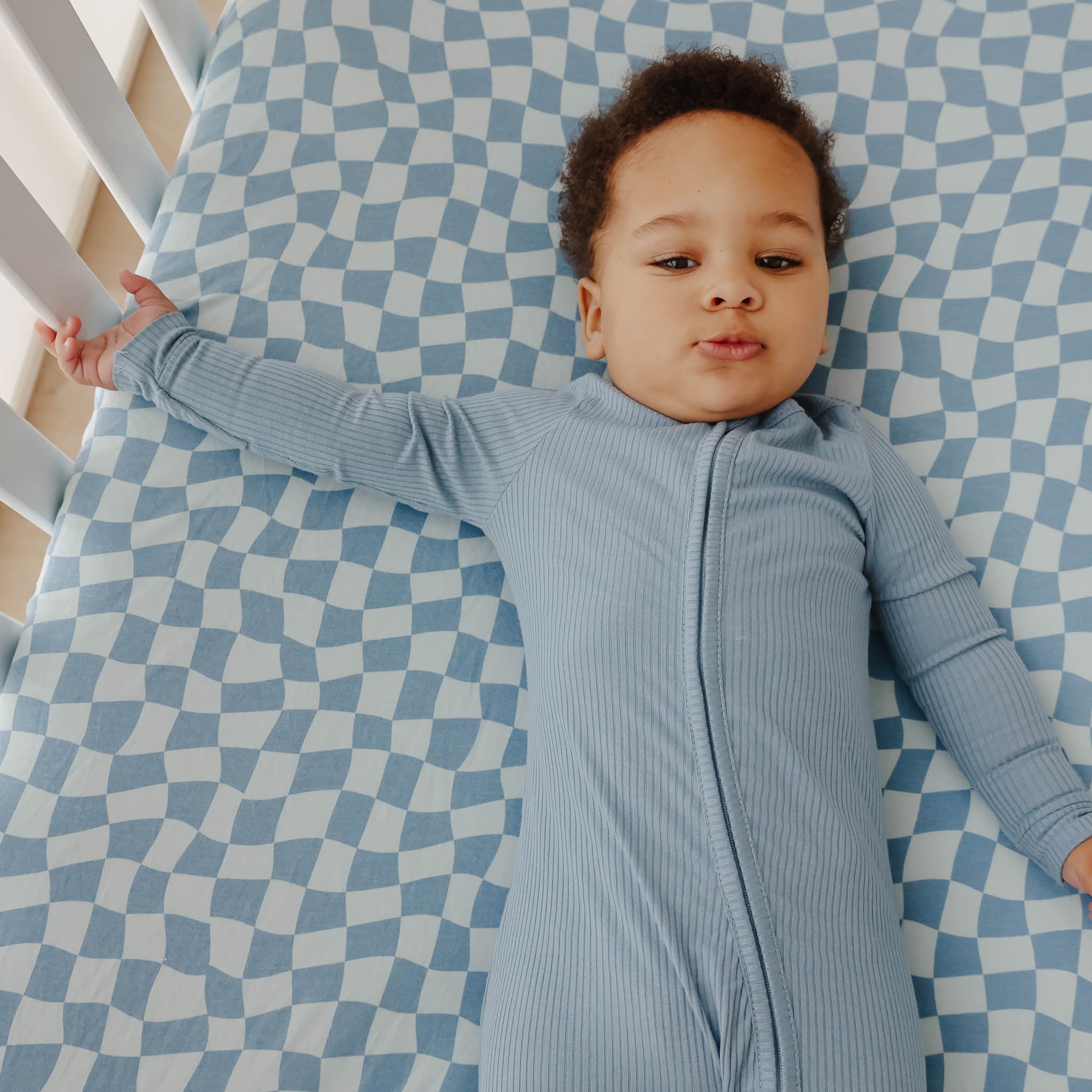 Copper Pearl Premium Knit Fitted Crib Sheet | Miles