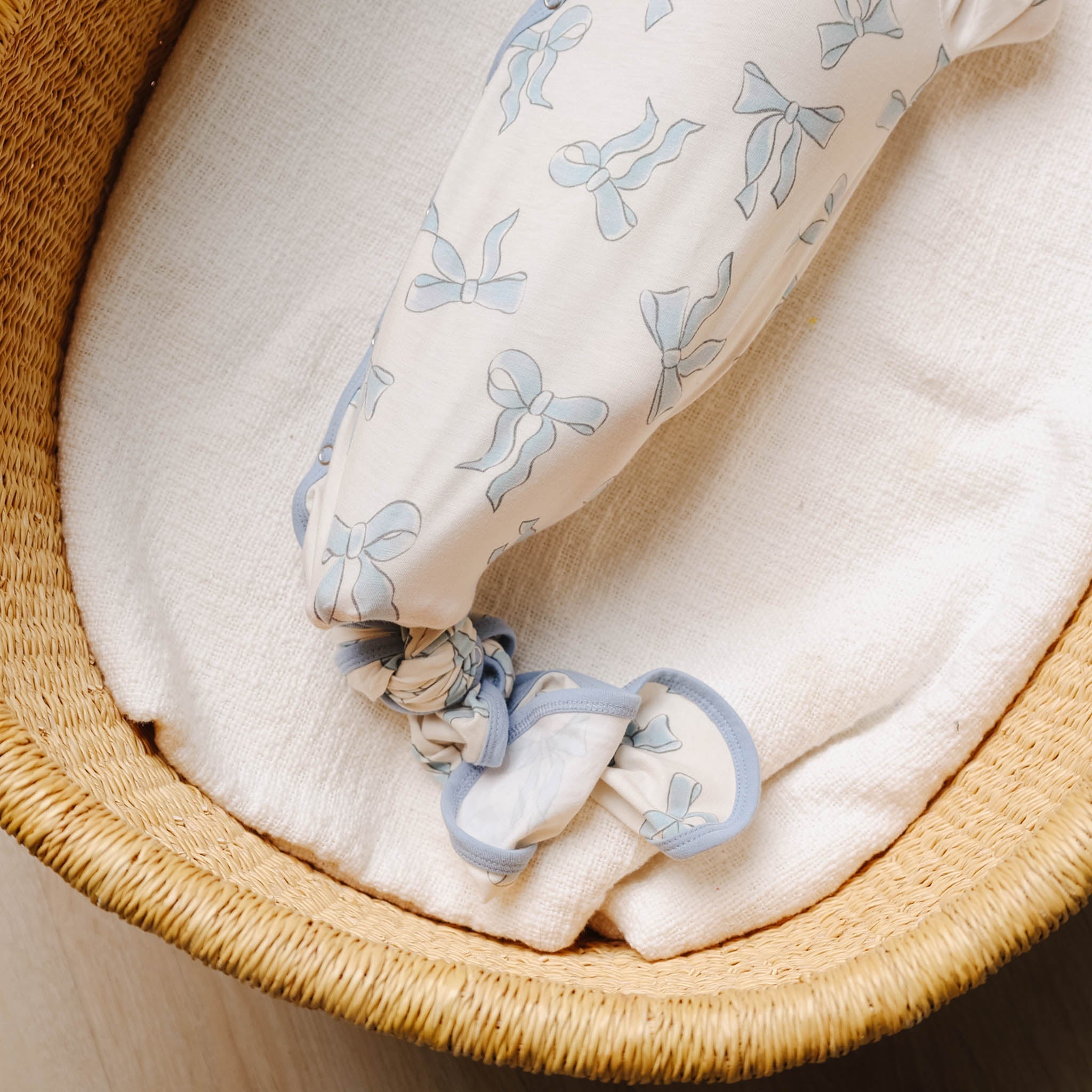 Copper Pearl Newborn Knotted Gown | Daphne