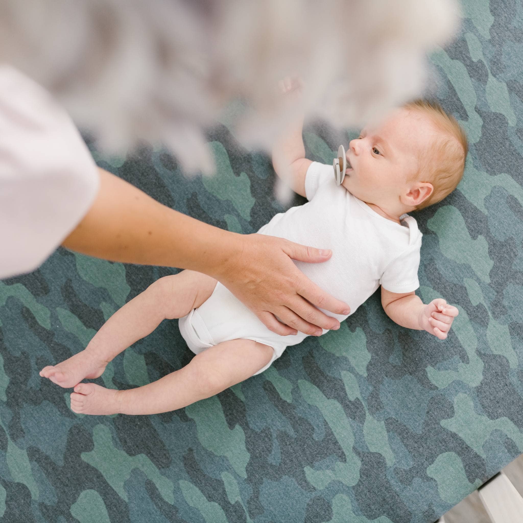 Copper Pearl Premium Knit Fitted Crib Sheet | Hunter