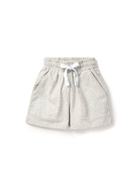 Stitch Pocket Jersey Short - Light Heather Grey