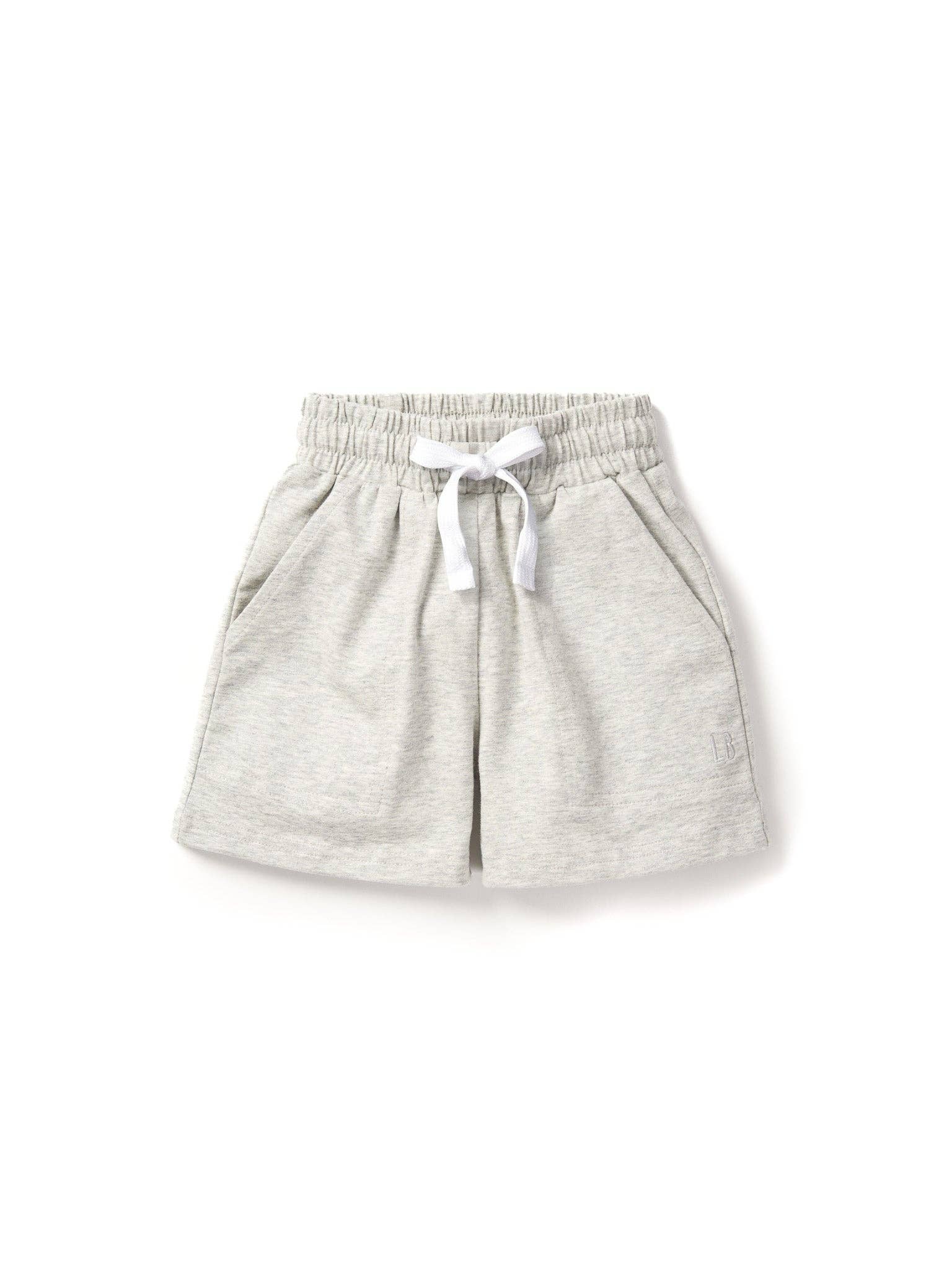 Stitch Pocket Jersey Short - Light Heather Grey