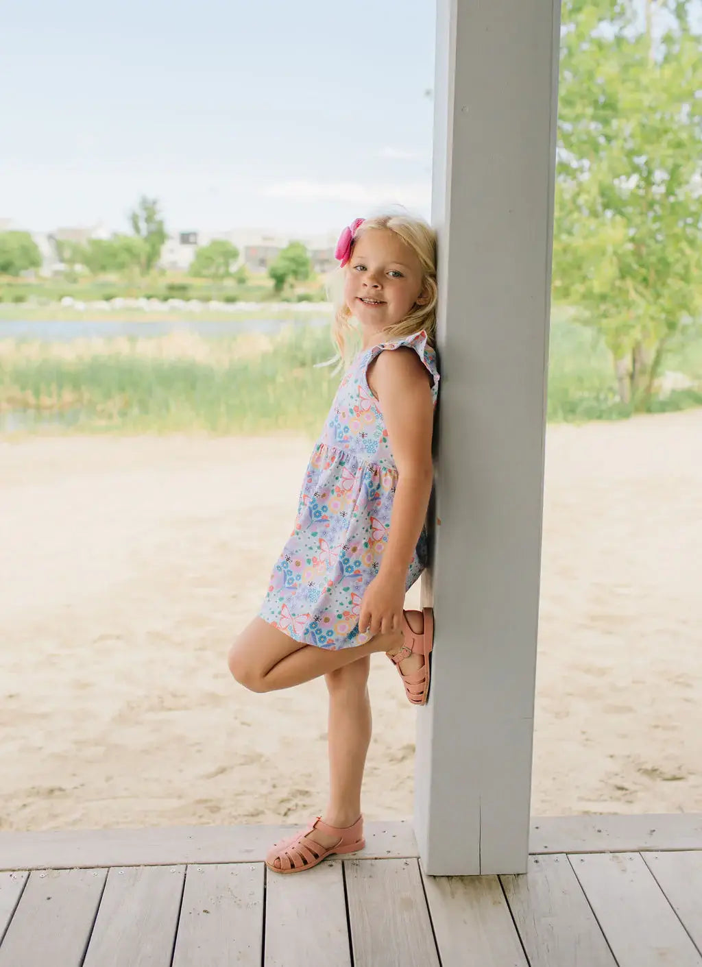 Macie Romper in Butterfly Dream