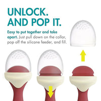 Boon PULP Silicon Feeder - Pink/Mauve - Kid's Stuff Superstore