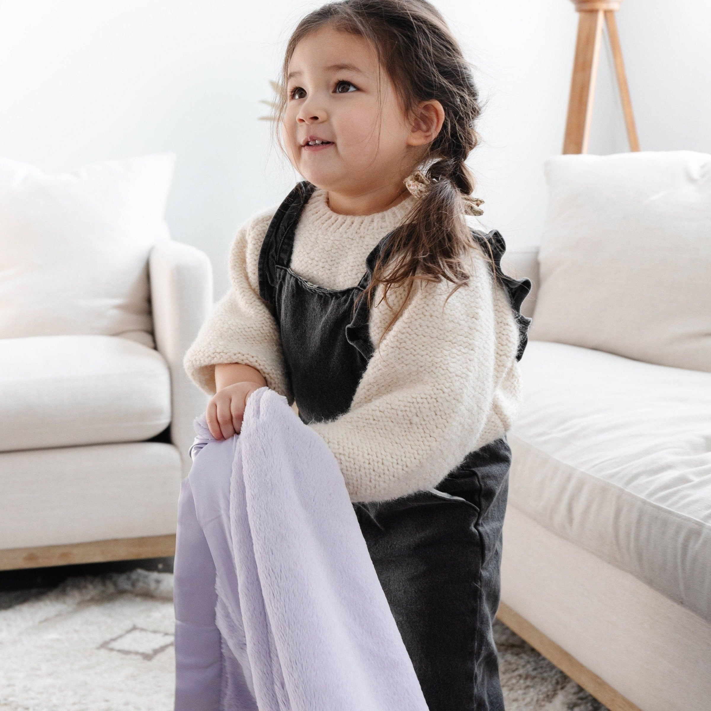 SATIN BORDER RECEIVING BLANKETS: Dainty Floral