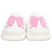 Iscream White Cozy Bows Slippers
