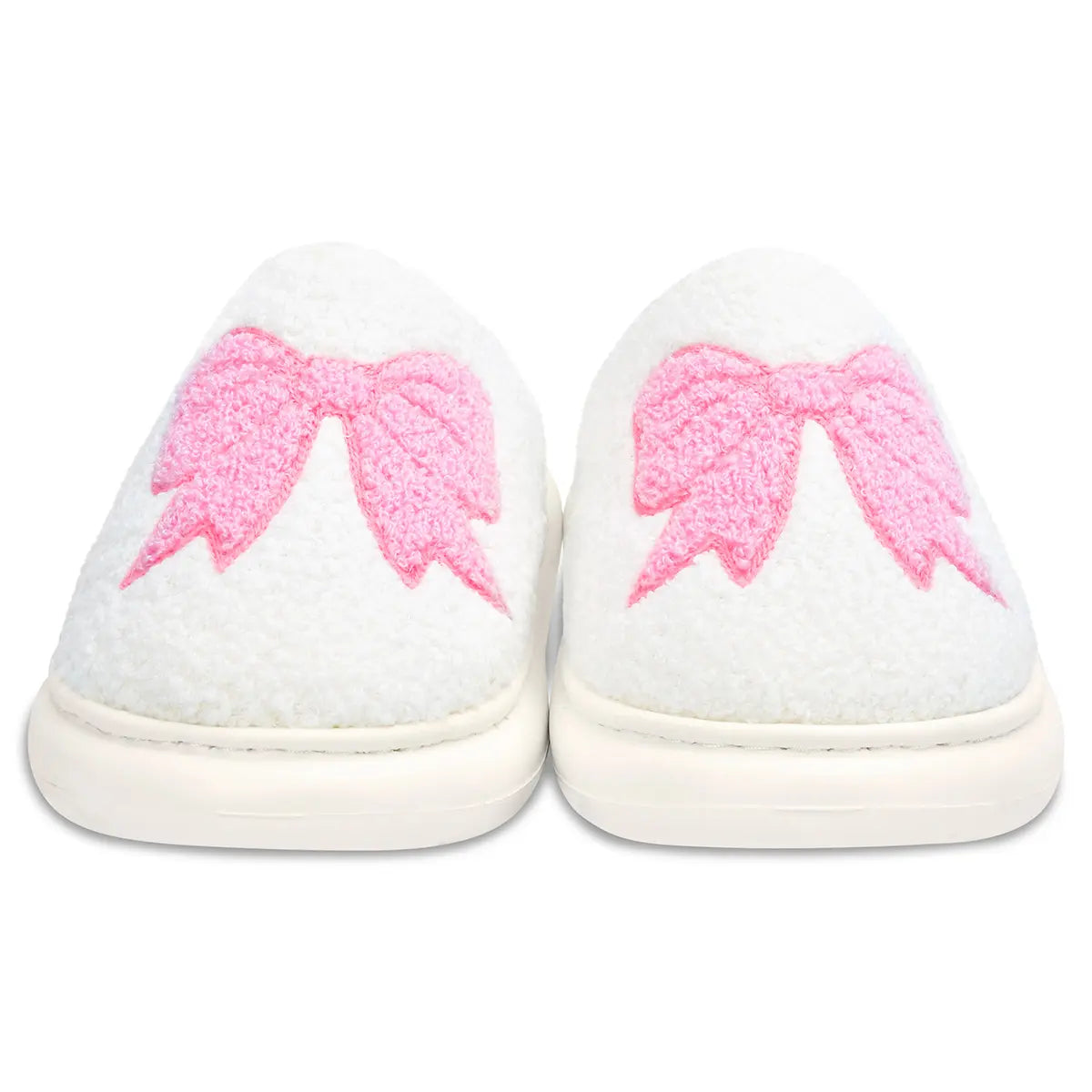 Iscream White Cozy Bows Slippers