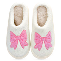 Iscream White Cozy Bows Slippers