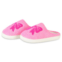 Iscream Pink Cozy Bows Slippers