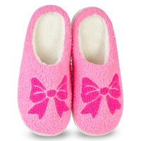 Iscream Pink Cozy Bows Slippers