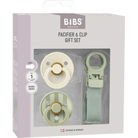 BIBS Colour Pacifier & Loop Clip Gift Set