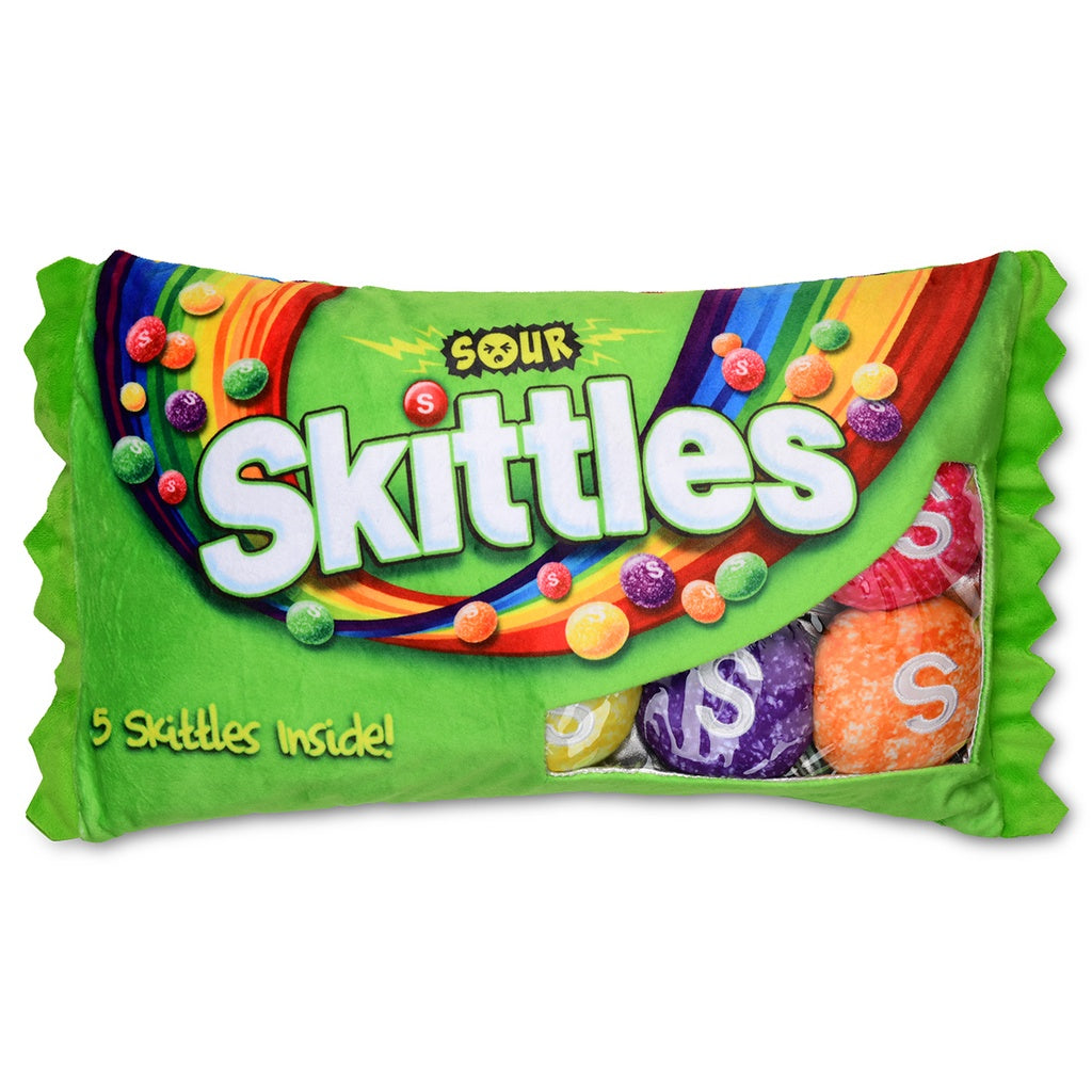 IScream 17" Sour Skittles Packaging Fleece Plush