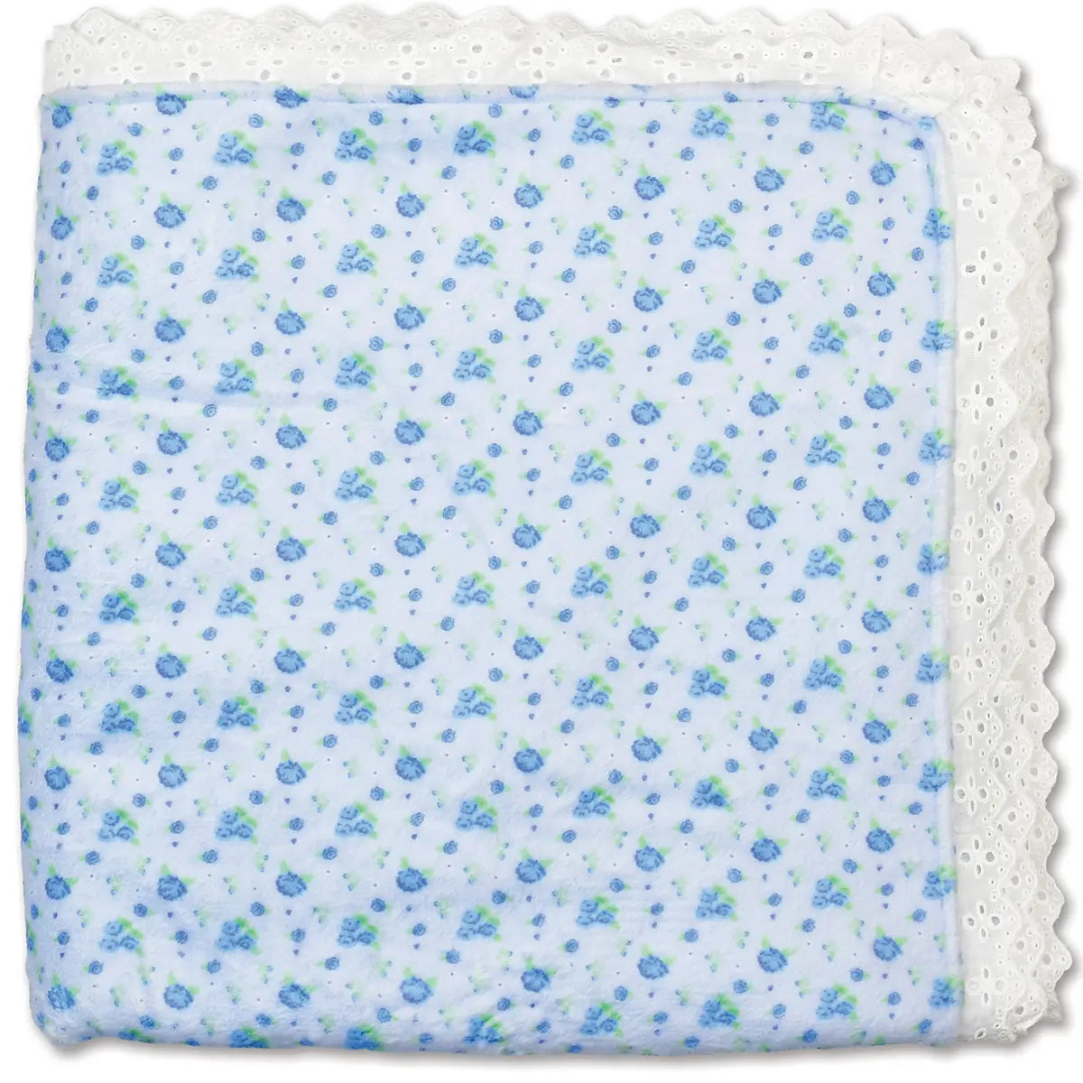Iscream Blue Ditsy Plush Blanket