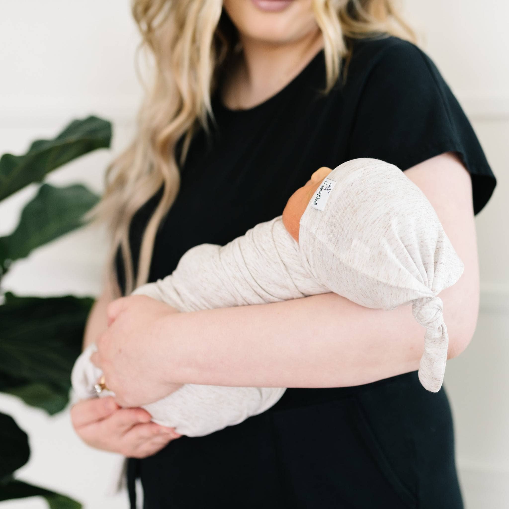 Copper Pearl Top Knot Hat | Oat