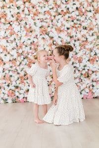 Mila & Rose Marvelous Marigolds Smocked Ruffle Dress