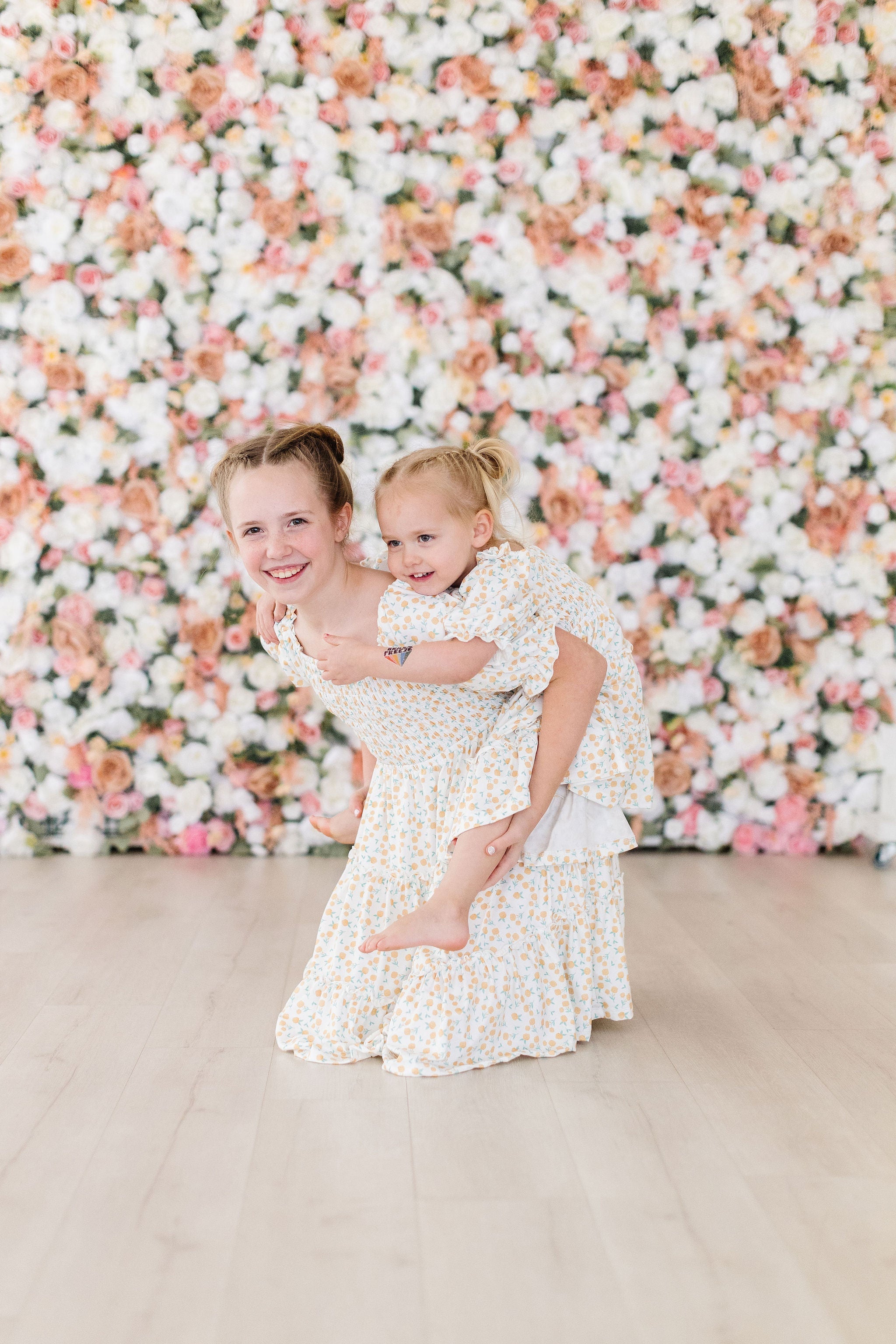 Mila & Rose Marvelous Marigolds Smocked Ruffle Dress
