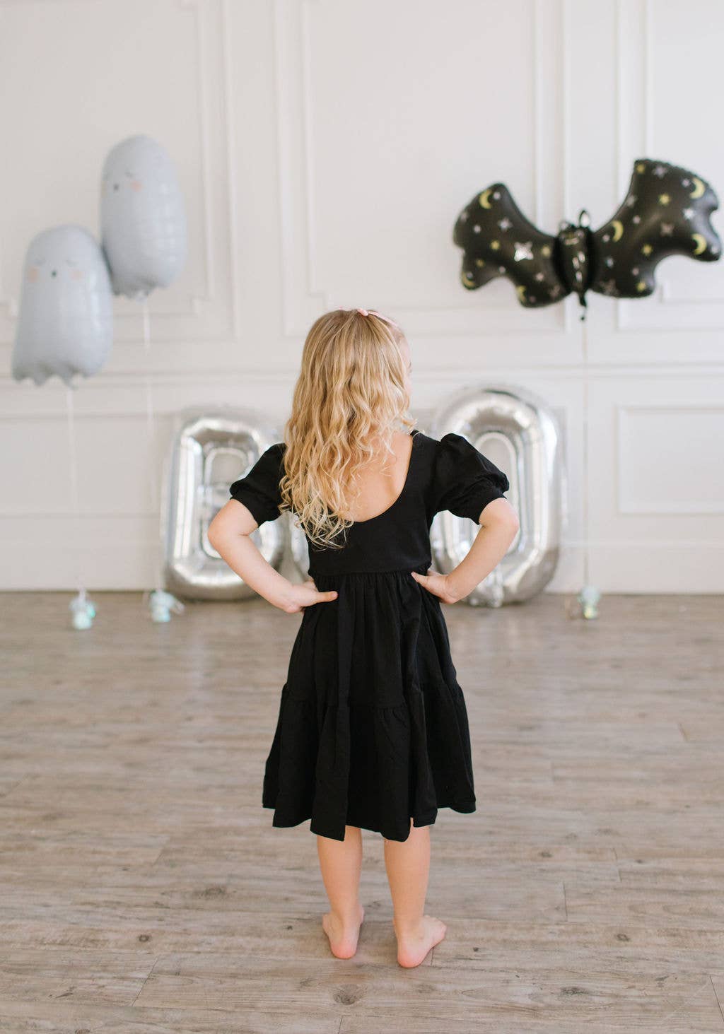 Puff Dress in Midnight