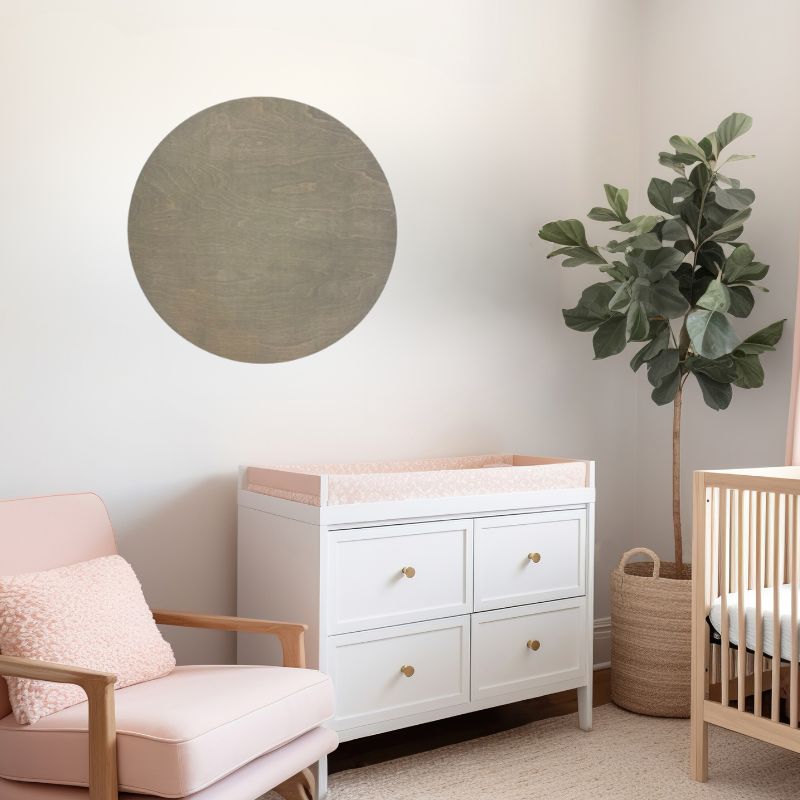 Sugar + Maple Round Sign | Stained