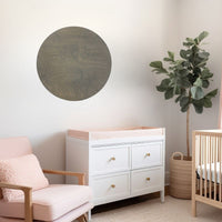Sugar + Maple Round Sign | Stained