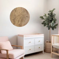 Sugar + Maple Round Sign | Stained