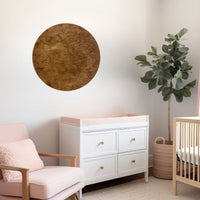 Sugar + Maple Round Sign | Stained
