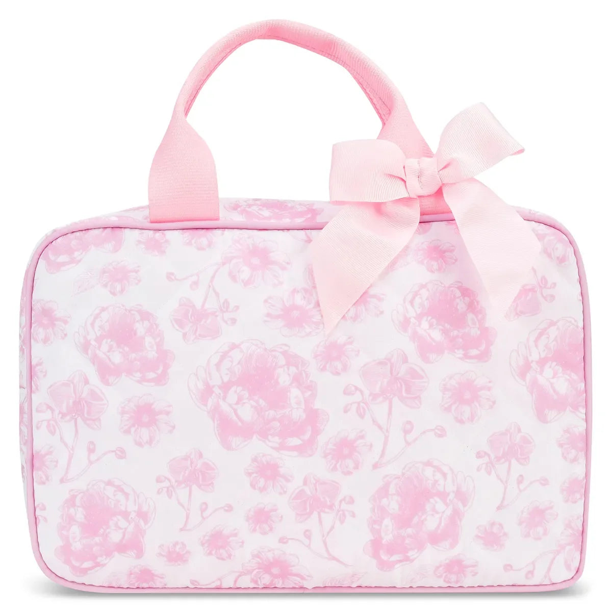 Iscream Pretty Pink Toile Large Cosmetic Bag
