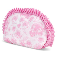 Iscream Pretty Pink Toile Oval Cosmetic Bag