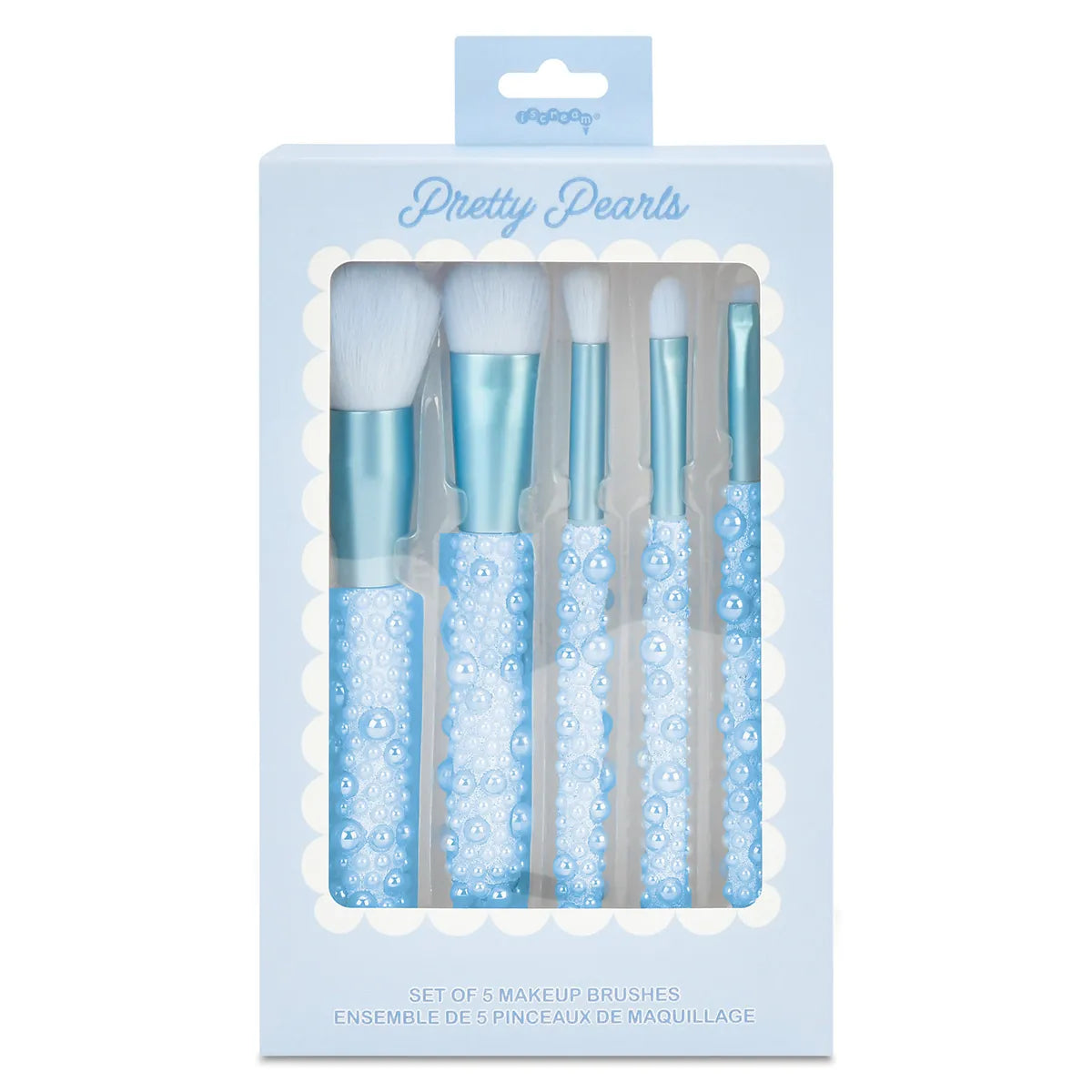 Iscream Blue Pearl Makeup Brush Set