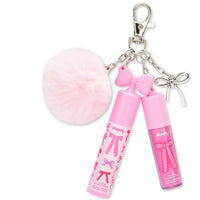 Iscream Bows Lip Gloss & Lip Oil Key Chain Set