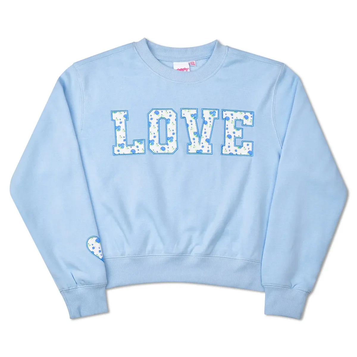 Iscream Blue Floral Love Sweatshirt