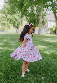 Classic Twirl Dress in Pink Celebration