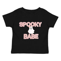 Spooky Babe Patch Halloween Short Sleeve T-Shirt