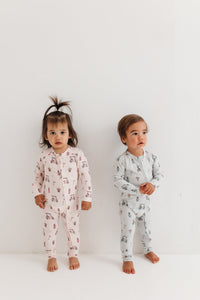 In My Jammers Pink Golf Zipper Romper