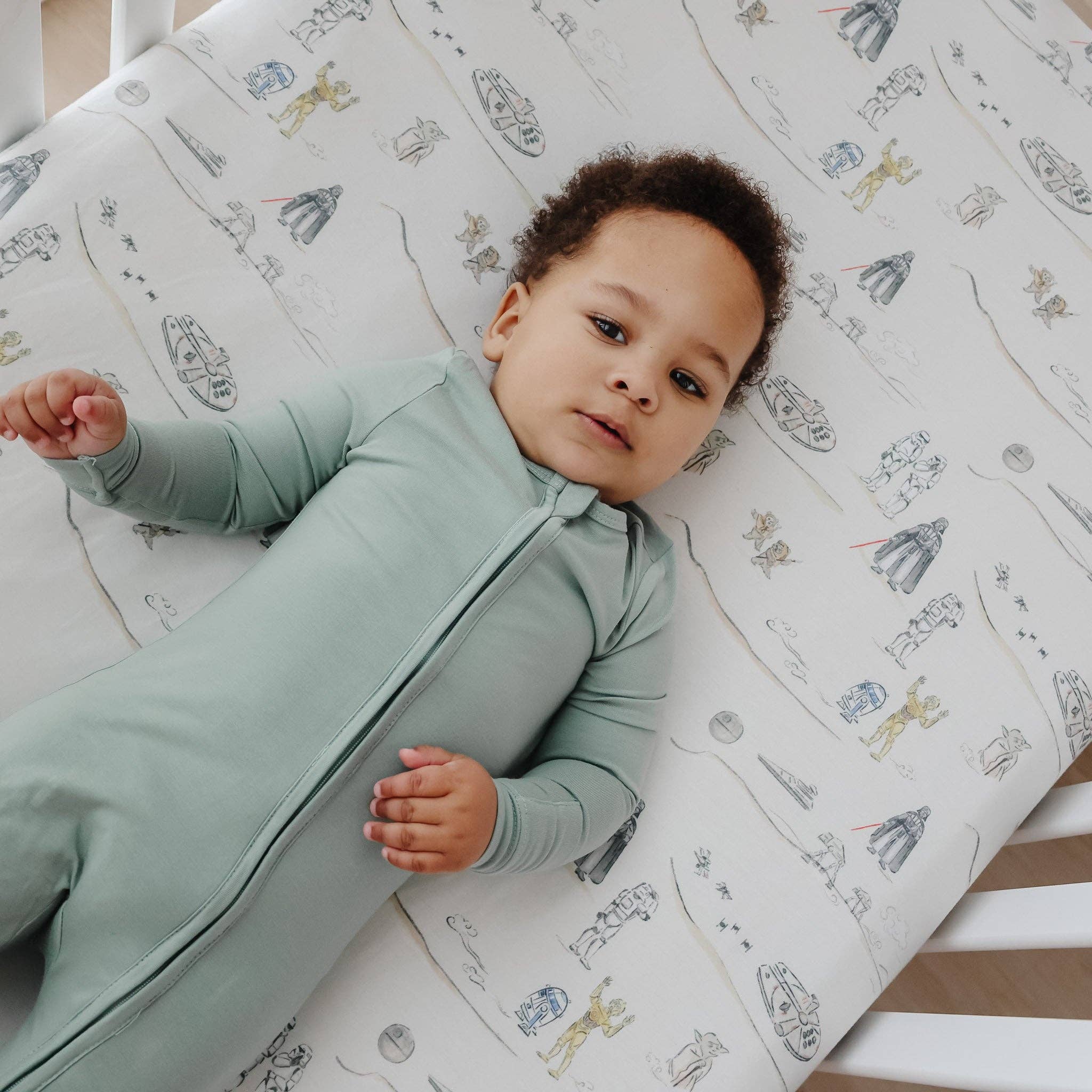 Copper Pearl Premium Knit Fitted Crib Sheet | Tatooine