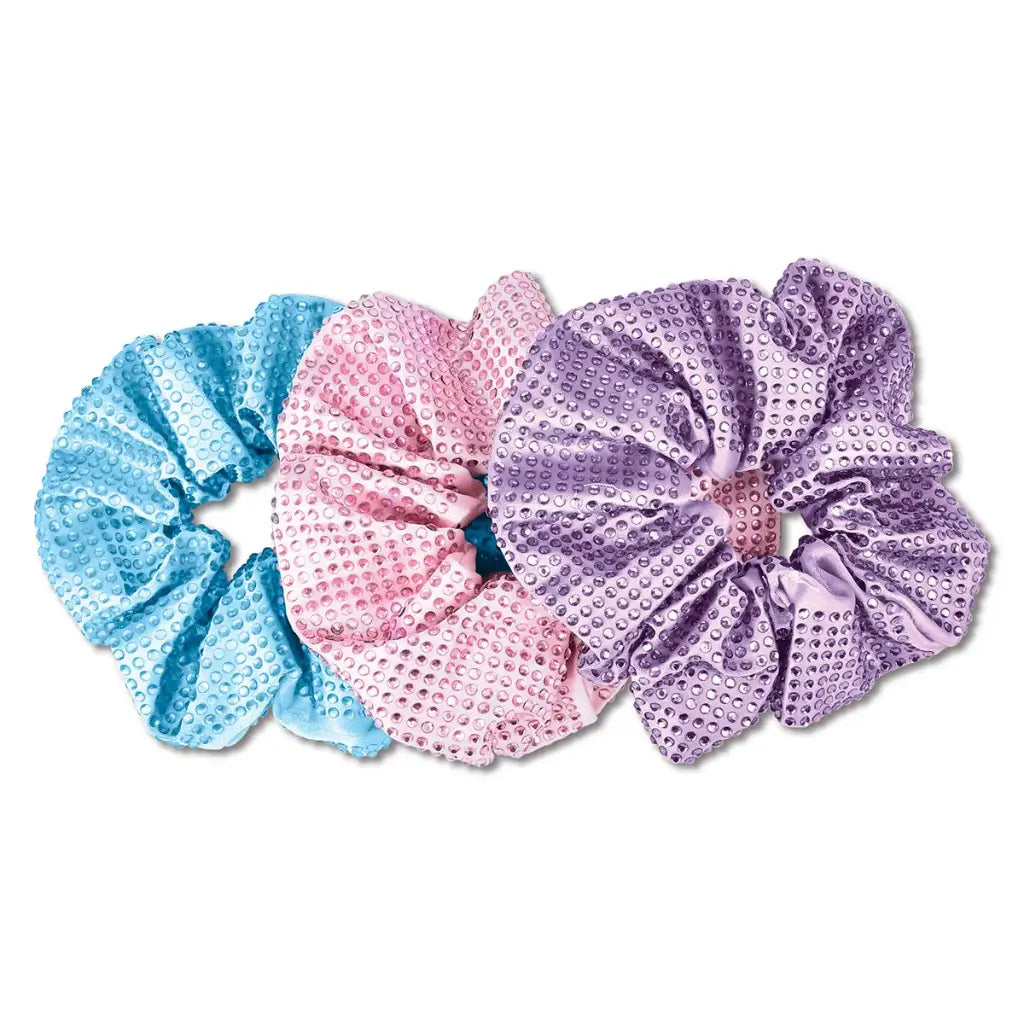 Iscream Rhinestone Scrunchie Set