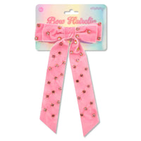 Iscream Pink Rhinestone Bow Hair Clip