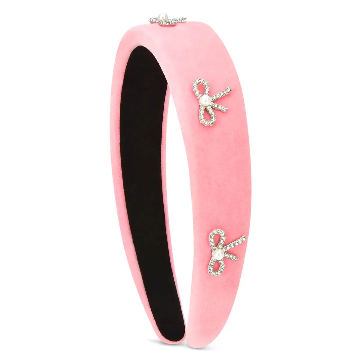 Iscream Rhinestone Bows Pink Headband