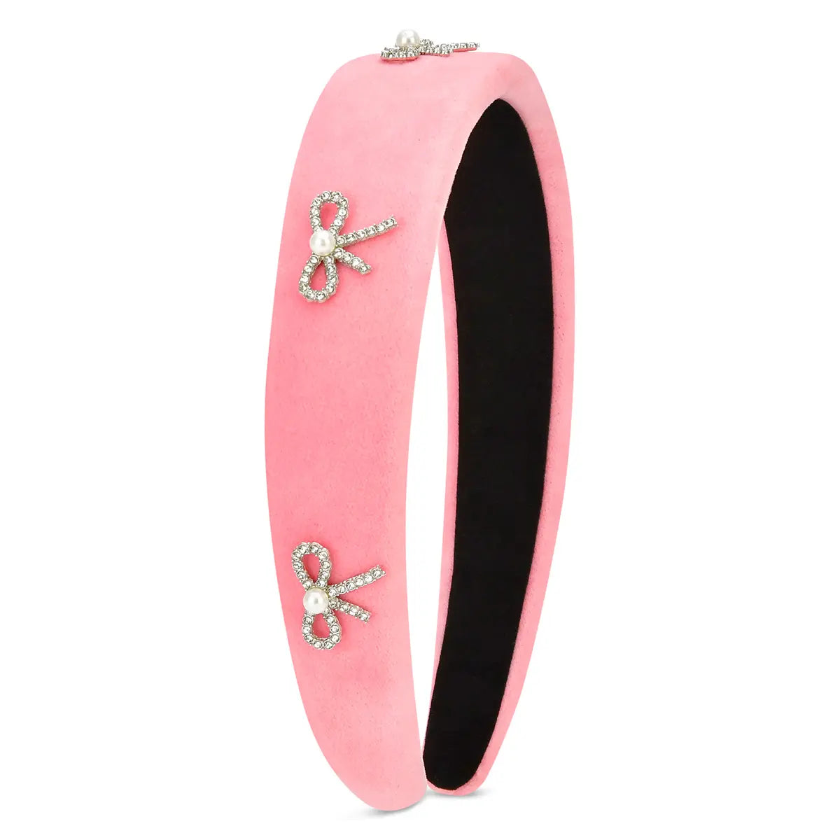Iscream Rhinestone Bows Pink Headband