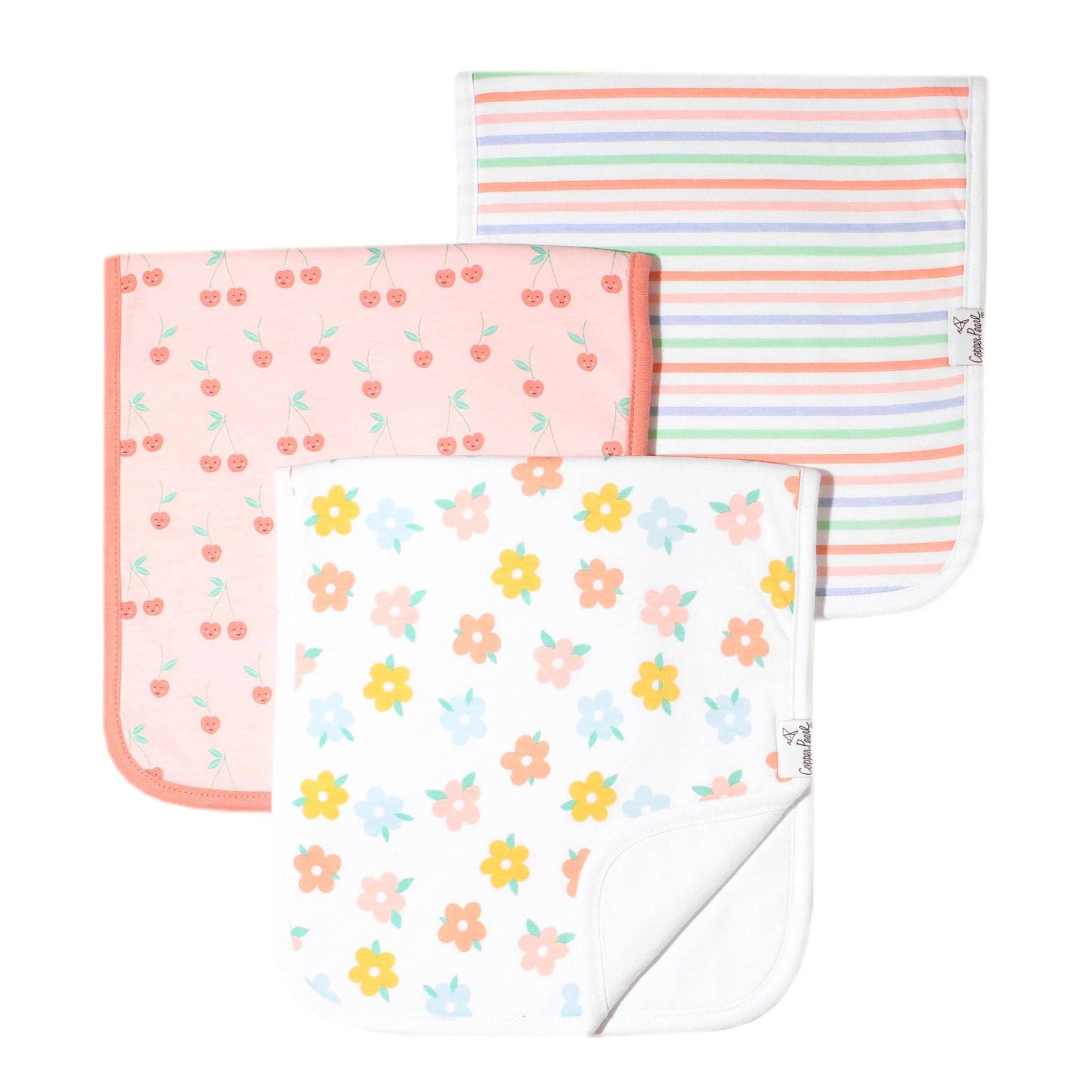 Copper Pearl Premium Burp Cloths | Cheery