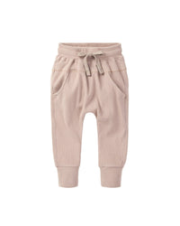 Ribbed Jogger - Mushroom