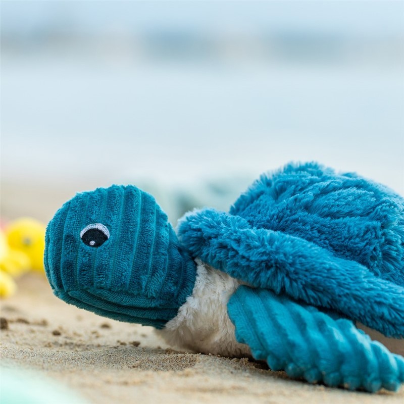 Les Ptipotos Sauvenou Turtle Plush Toy Mother And Her Blue Baby