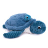 Les Ptipotos Sauvenou Turtle Plush Toy Mother And Her Blue Baby