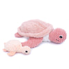 Les Ptipotos Sauvenou Turtle Plush Toy Mother And Her Pink Baby