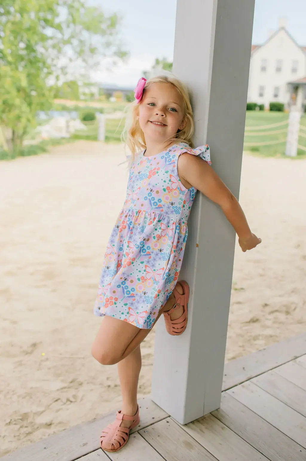 Macie Romper in Butterfly Dream