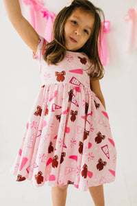 Classic Twirl Dress in Game Day