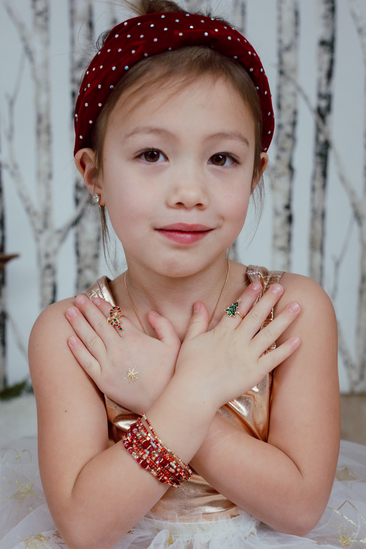 Great Pretenders Boutique Ruby Red Bracelet Set, 3pcs